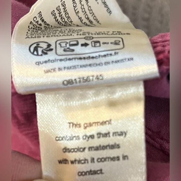 🆕 Free People Jayde flare cords in magenta size 26 - Picture 16 of 16